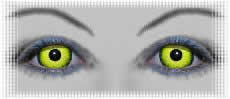 lentilles pour  deguisement carnaval yeux cave orc