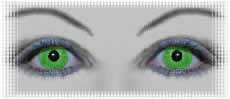 lentilles pour deguisement carnaval yeux gamma