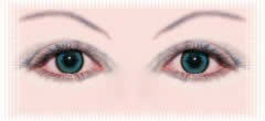 yeux lentille couleur cosmetique bleu blue  cosmetic