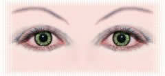 yeux lentille couleur cosmetique emerald emeraude green vert watercolor