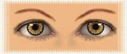 yeux lentilles fantaisies couleur mirage amber