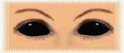 yeux lentilles black sclera