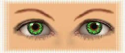 yeux lentilles color max green