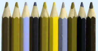 crayons de couleur protanope