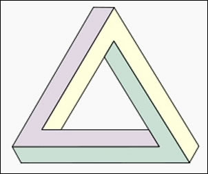 illusion d'optique le triangle