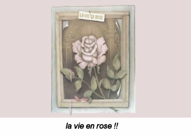 illusion d'optique coeur d'une rose