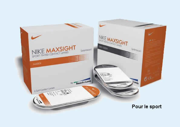 maxsight nike  boite de lentilles de contact bausch