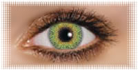 oeil lentille ciba vision freshlook colors vert green