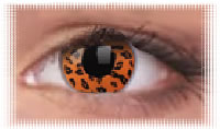 oeil coulorvue crazy yellow leopard