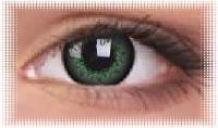 oeil lentille colourvue starburst green