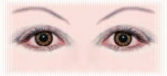 yeux lentille couleur cosmetique brown marron watercolor