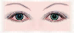 yeux lentille couleur cosmetique saphir blue bleu aqua color  watercolor 