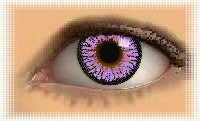 lentille de contact couleur fantaisie aura violet