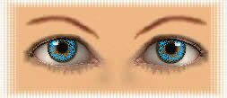 yeux lentilles fantaisies couleur mirage blue