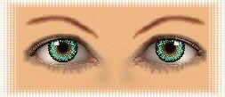 yeux lentilles  fantaisies couleur mirage green