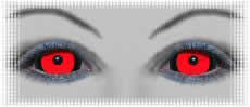 yeux lentilles halloween sclerales dracula