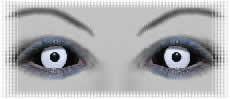 yeux lentilles halloween sclerales whiteout