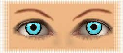 yeux lentilles angelic blue