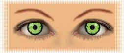 yeux lentilles angelic green