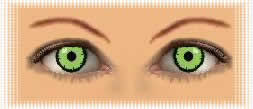yeux lentilles angelic green