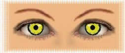 yeux lentilles angelic yellow