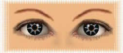 yeux lentilles black star