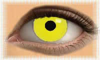 lentille zombie yellow