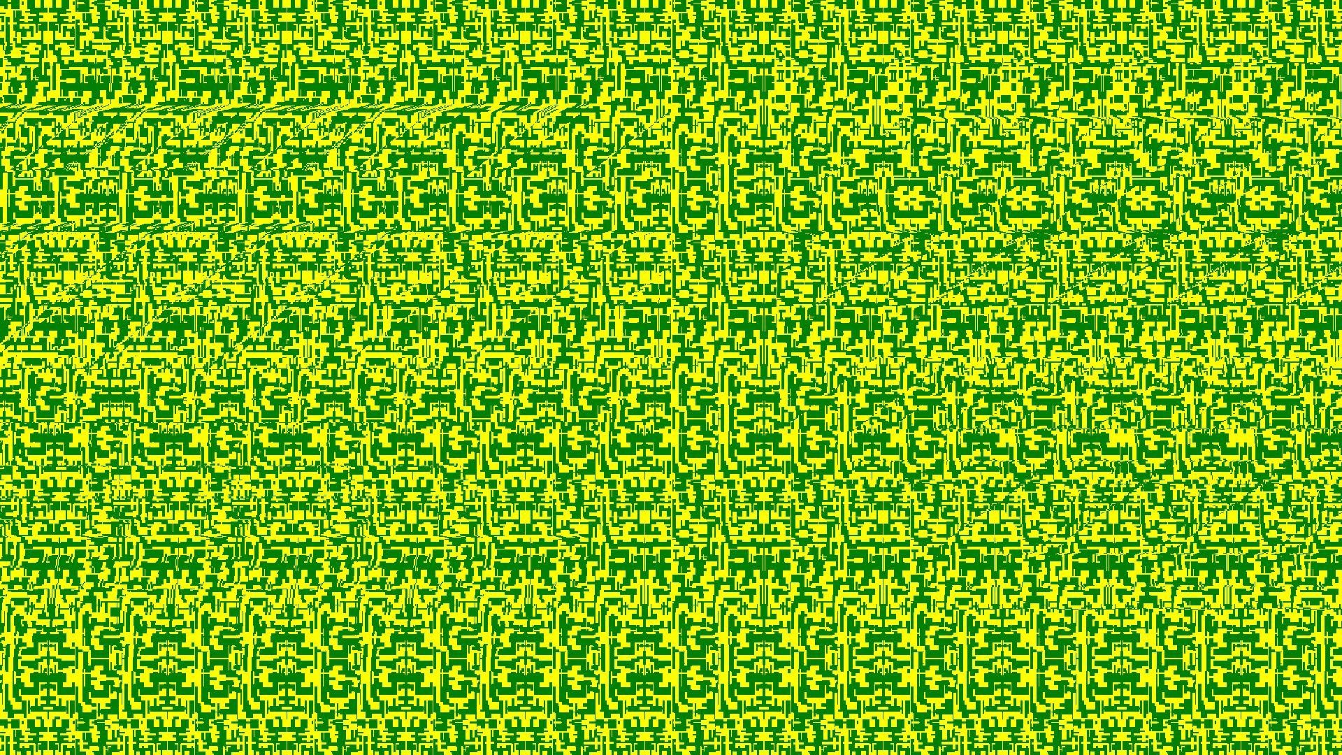 stereogramme 3D en pleine ecran , torsade jaune