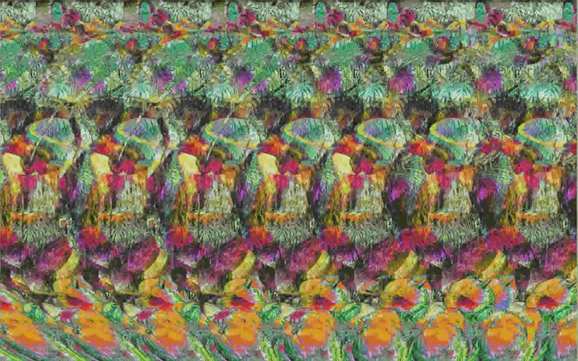 stereogramme en 3 d image plein ecran ecureuil