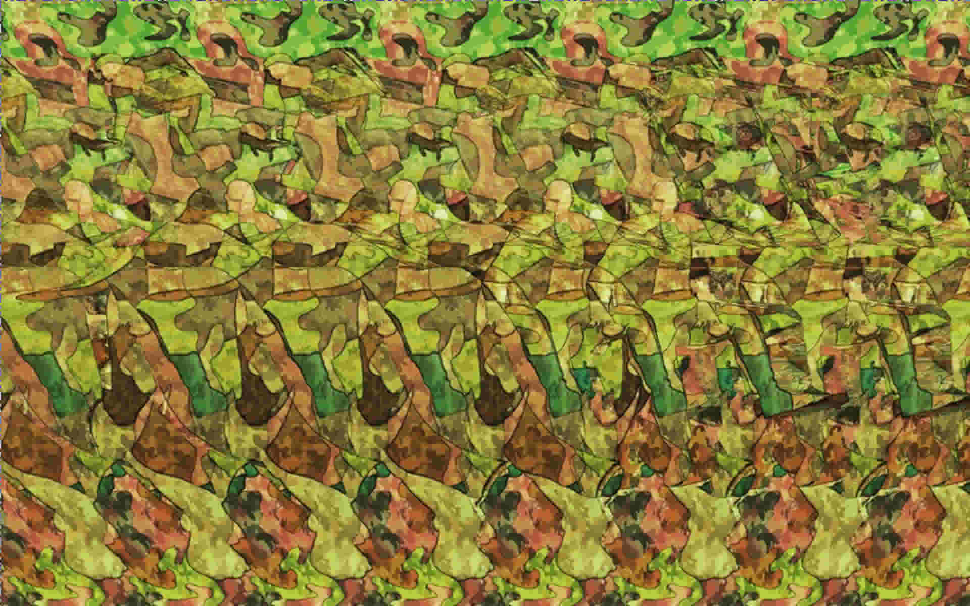 stereogramme en 3 d image plein ecran rhinoceros