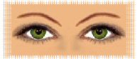 des yeux verts et le visagisme